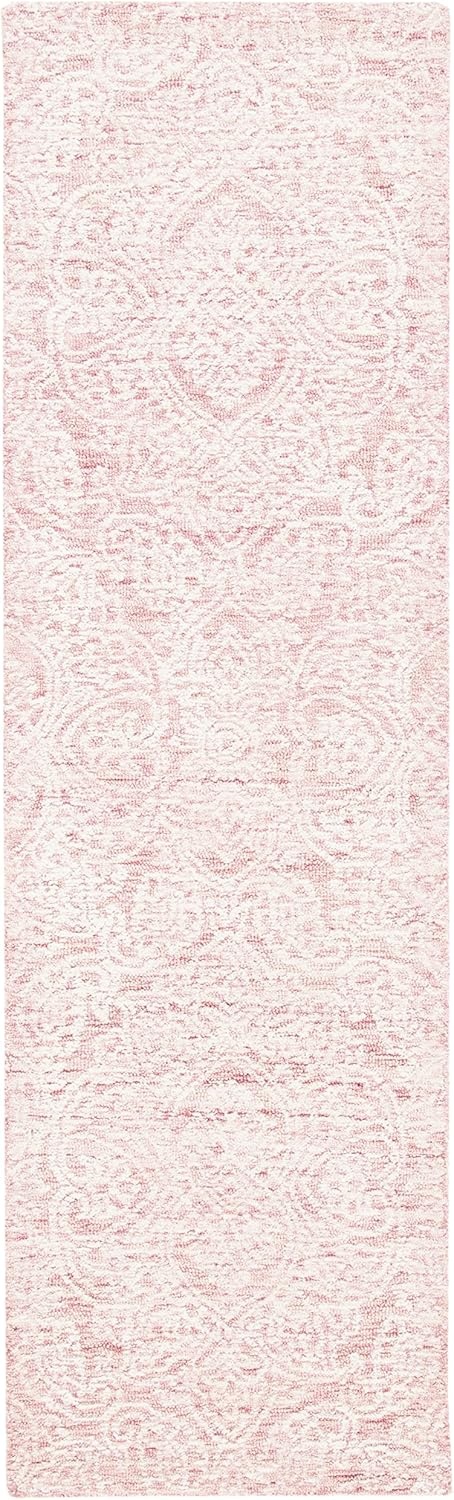 image:imageSAFAVIEH Area Rug 8x10 Metro Collection Large Natural amp Ivory Handmade Wool Ideal for Living Room Bedroom Dining Space MET998APinkIvory