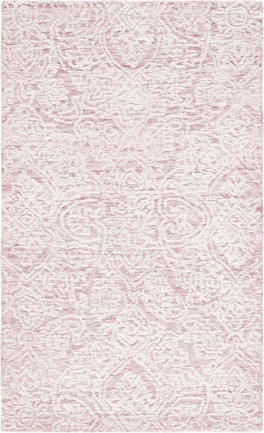 image:imageSAFAVIEH Area Rug 8x10 Metro Collection Large Natural amp Ivory Handmade Wool Ideal for Living Room Bedroom Dining Space MET998APinkIvory