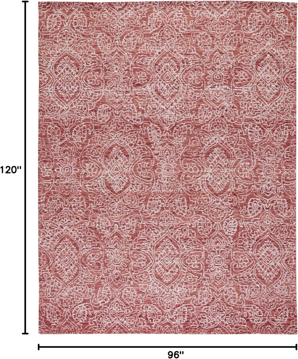 image:imageSAFAVIEH Area Rug 8x10 Metro Collection Large Natural amp Ivory Handmade Wool Ideal for Living Room Bedroom Dining Space MET998APinkIvory