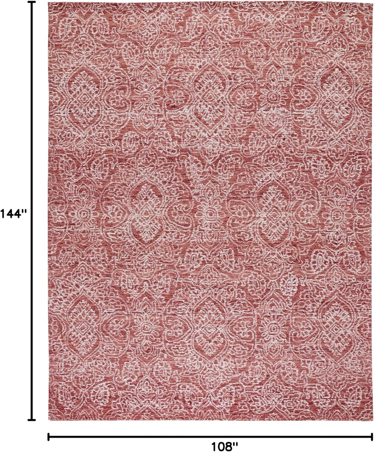 image:imageSAFAVIEH Area Rug 8x10 Metro Collection Large Natural amp Ivory Handmade Wool Ideal for Living Room Bedroom Dining Space MET998APinkIvory