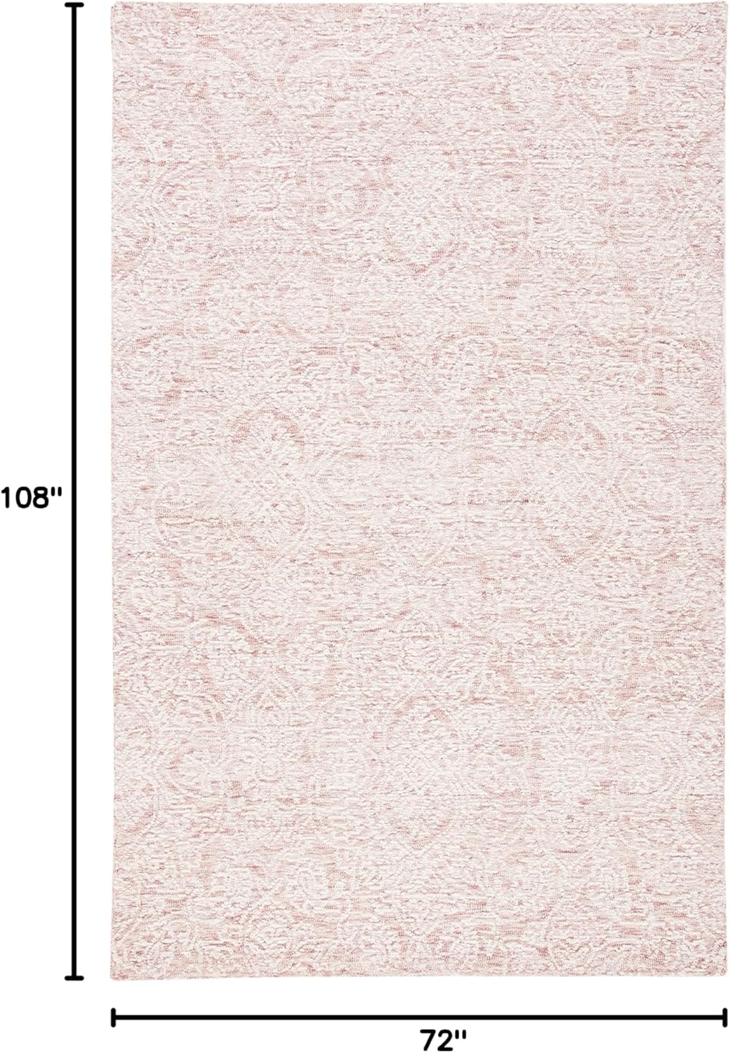 image:imageSAFAVIEH Area Rug 8x10 Metro Collection Large Natural amp Ivory Handmade Wool Ideal for Living Room Bedroom Dining Space MET998APinkIvory