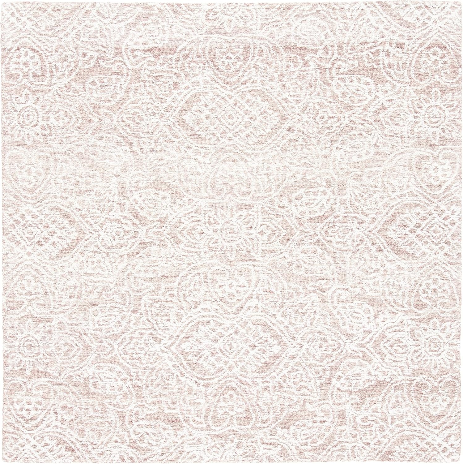 image:imageSAFAVIEH Area Rug 8x10 Metro Collection Large Natural amp Ivory Handmade Wool Ideal for Living Room Bedroom Dining Space MET998APinkIvory