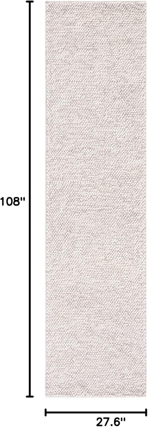 image:imageSAFAVIEH Area Rug 8x10 Natura Collection Large Grey amp Ivory Handmade Wool Ideal for Living Room Bedroom Dining Space NAT182FBeigeIvory