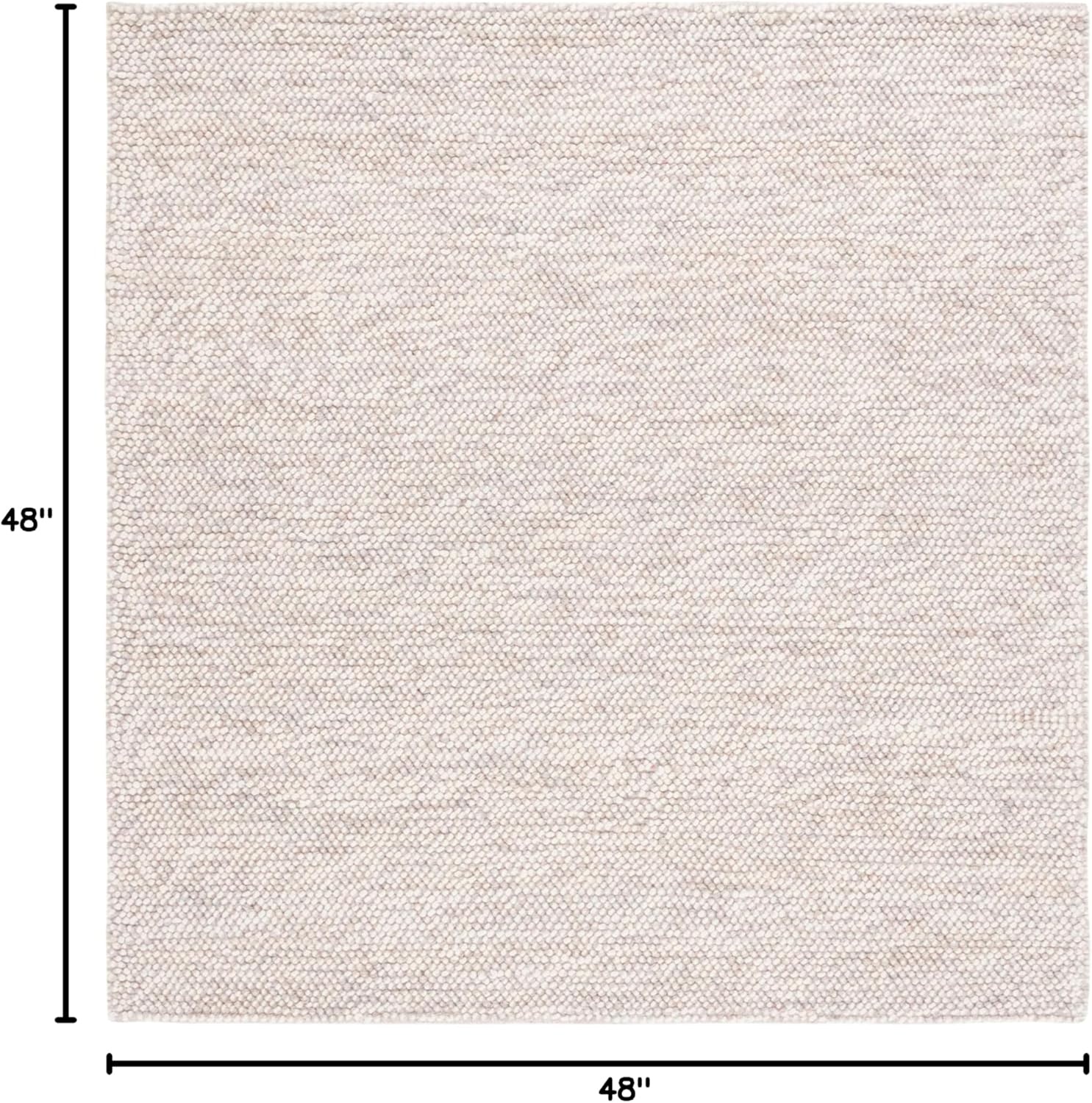 image:imageSAFAVIEH Area Rug 8x10 Natura Collection Large Grey amp Ivory Handmade Wool Ideal for Living Room Bedroom Dining Space NAT182FBeigeIvory