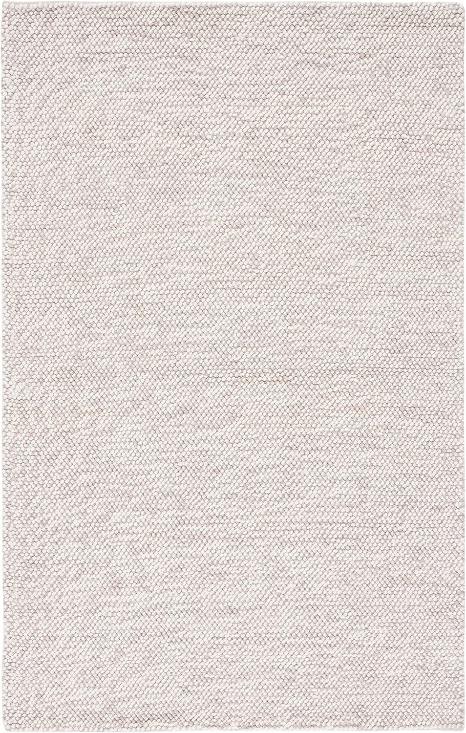 image:imageSAFAVIEH Area Rug 8x10 Natura Collection Large Grey amp Ivory Handmade Wool Ideal for Living Room Bedroom Dining Space NAT182FBeigeIvory