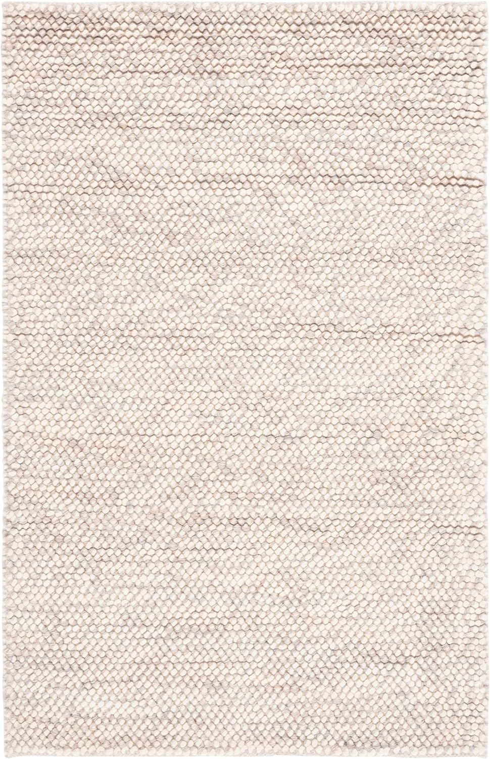 image:imageSAFAVIEH Area Rug 8x10 Natura Collection Large Grey amp Ivory Handmade Wool Ideal for Living Room Bedroom Dining Space NAT182FBeigeIvory