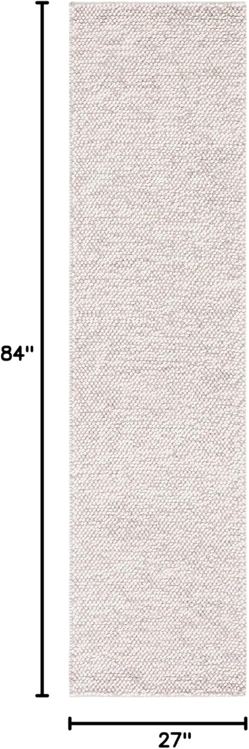 image:imageSAFAVIEH Area Rug 8x10 Natura Collection Large Grey amp Ivory Handmade Wool Ideal for Living Room Bedroom Dining Space NAT182FBeigeIvory