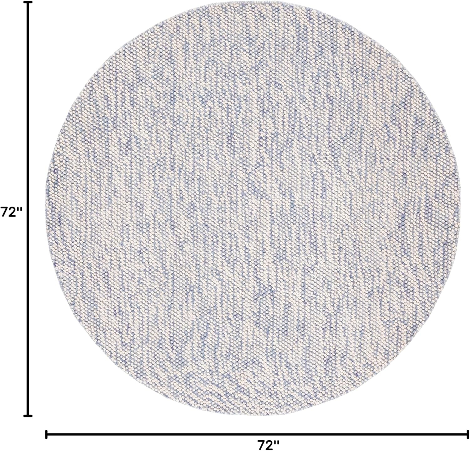 image:imageSAFAVIEH Area Rug 8x10 Natura Collection Large Grey amp Ivory Handmade Wool Ideal for Living Room Bedroom Dining Space NAT182FBlueIvory