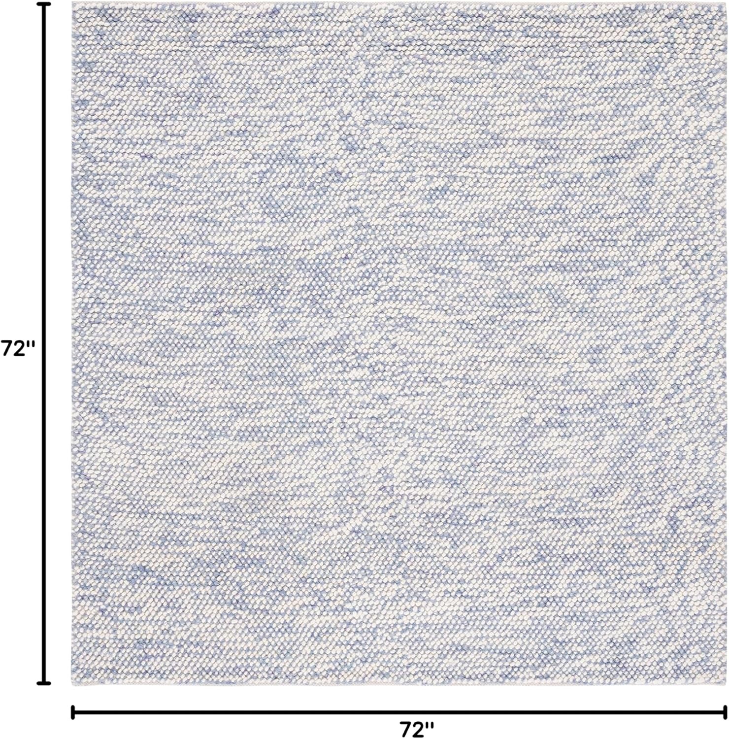 image:imageSAFAVIEH Area Rug 8x10 Natura Collection Large Grey amp Ivory Handmade Wool Ideal for Living Room Bedroom Dining Space NAT182FBlueIvory