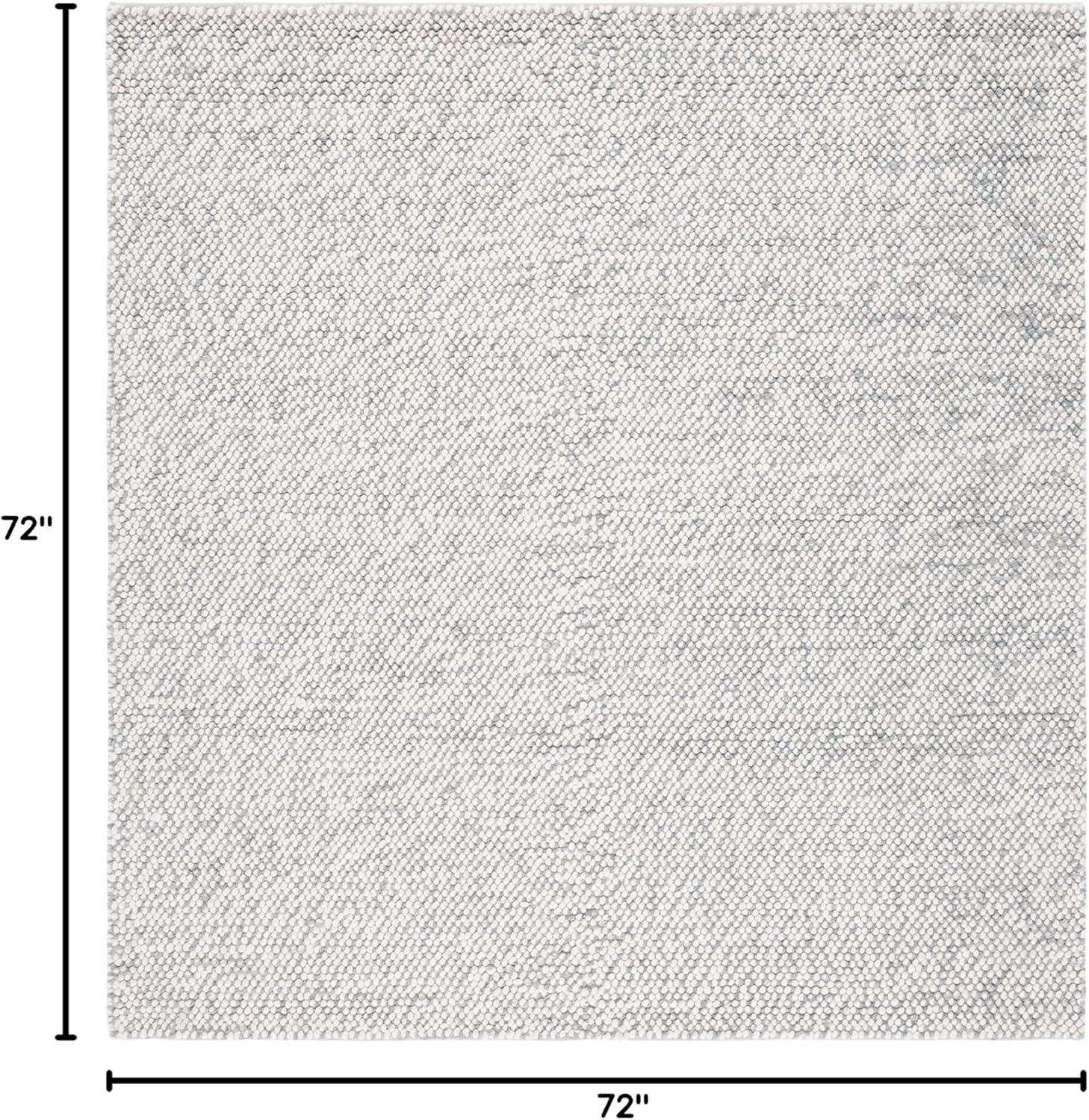 image:imageSAFAVIEH Area Rug 8x10 Natura Collection Large Grey amp Ivory Handmade Wool Ideal for Living Room Bedroom Dining Space NAT182FGreyIvory