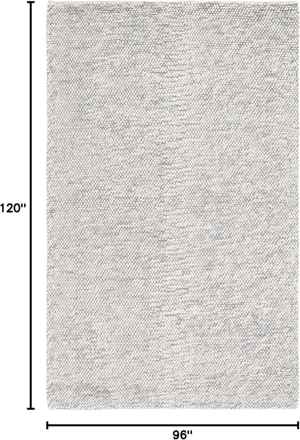image:imageSAFAVIEH Area Rug 8x10 Natura Collection Large Grey amp Ivory Handmade Wool Ideal for Living Room Bedroom Dining Space NAT182FGreyIvory