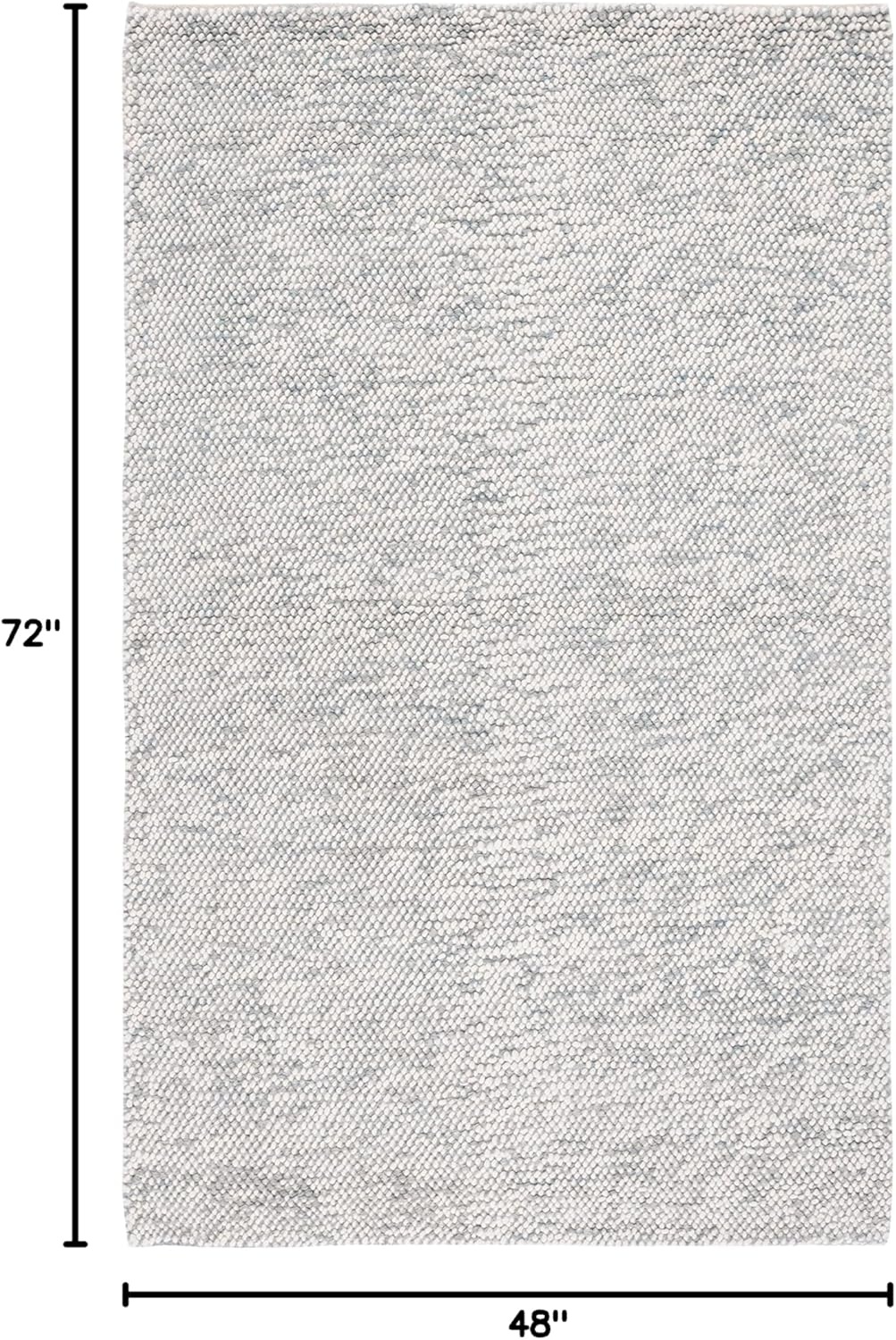 image:imageSAFAVIEH Area Rug 8x10 Natura Collection Large Grey amp Ivory Handmade Wool Ideal for Living Room Bedroom Dining Space NAT182FGreyIvory