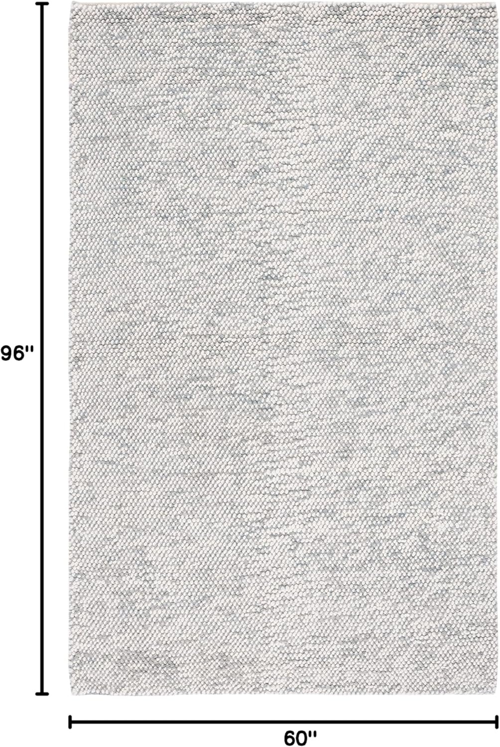 image:imageSAFAVIEH Area Rug 8x10 Natura Collection Large Grey amp Ivory Handmade Wool Ideal for Living Room Bedroom Dining Space NAT182FGreyIvory