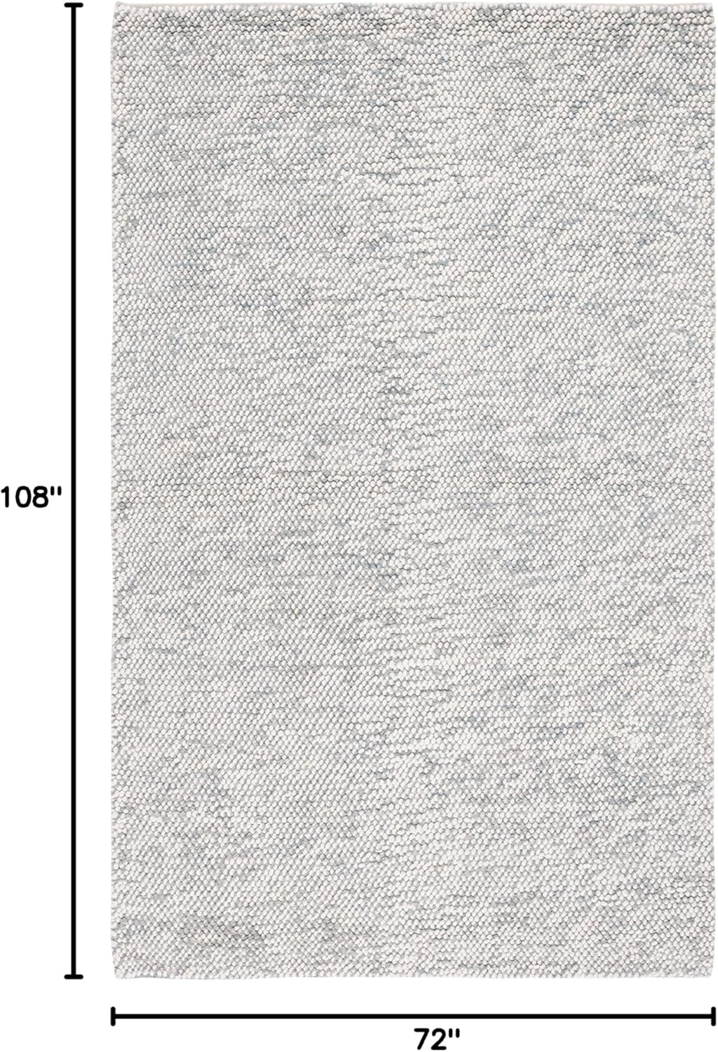 image:imageSAFAVIEH Area Rug 8x10 Natura Collection Large Grey amp Ivory Handmade Wool Ideal for Living Room Bedroom Dining Space NAT182FGreyIvory