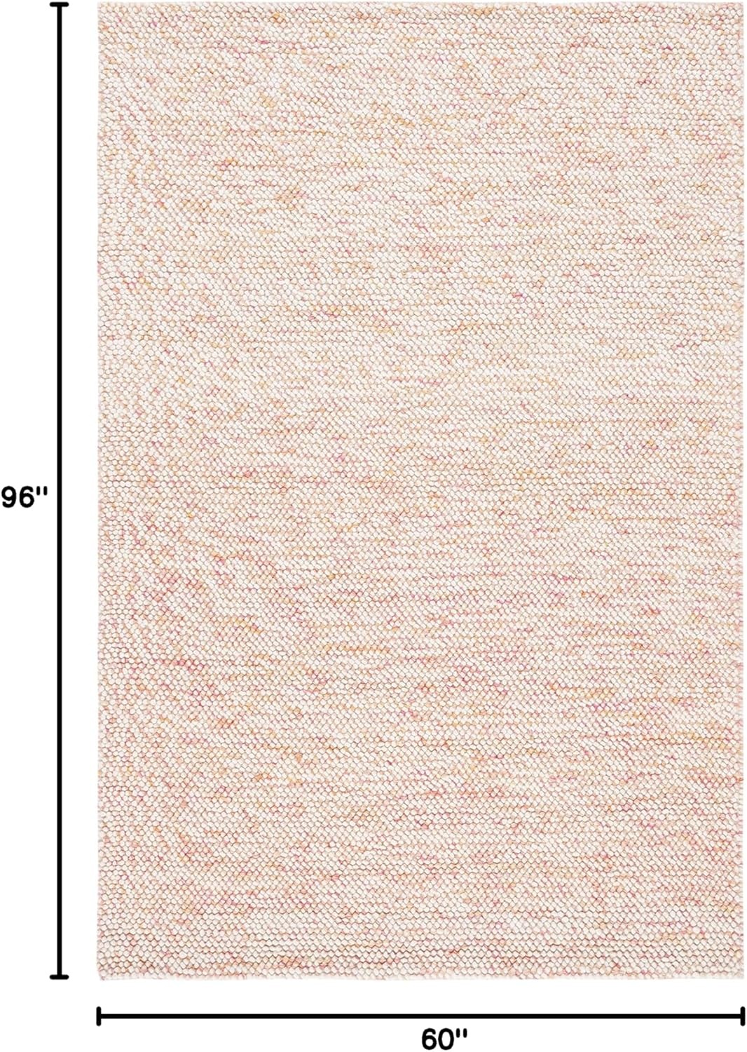image:imageSAFAVIEH Area Rug 8x10 Natura Collection Large Grey amp Ivory Handmade Wool Ideal for Living Room Bedroom Dining Space NAT182FRedIvory