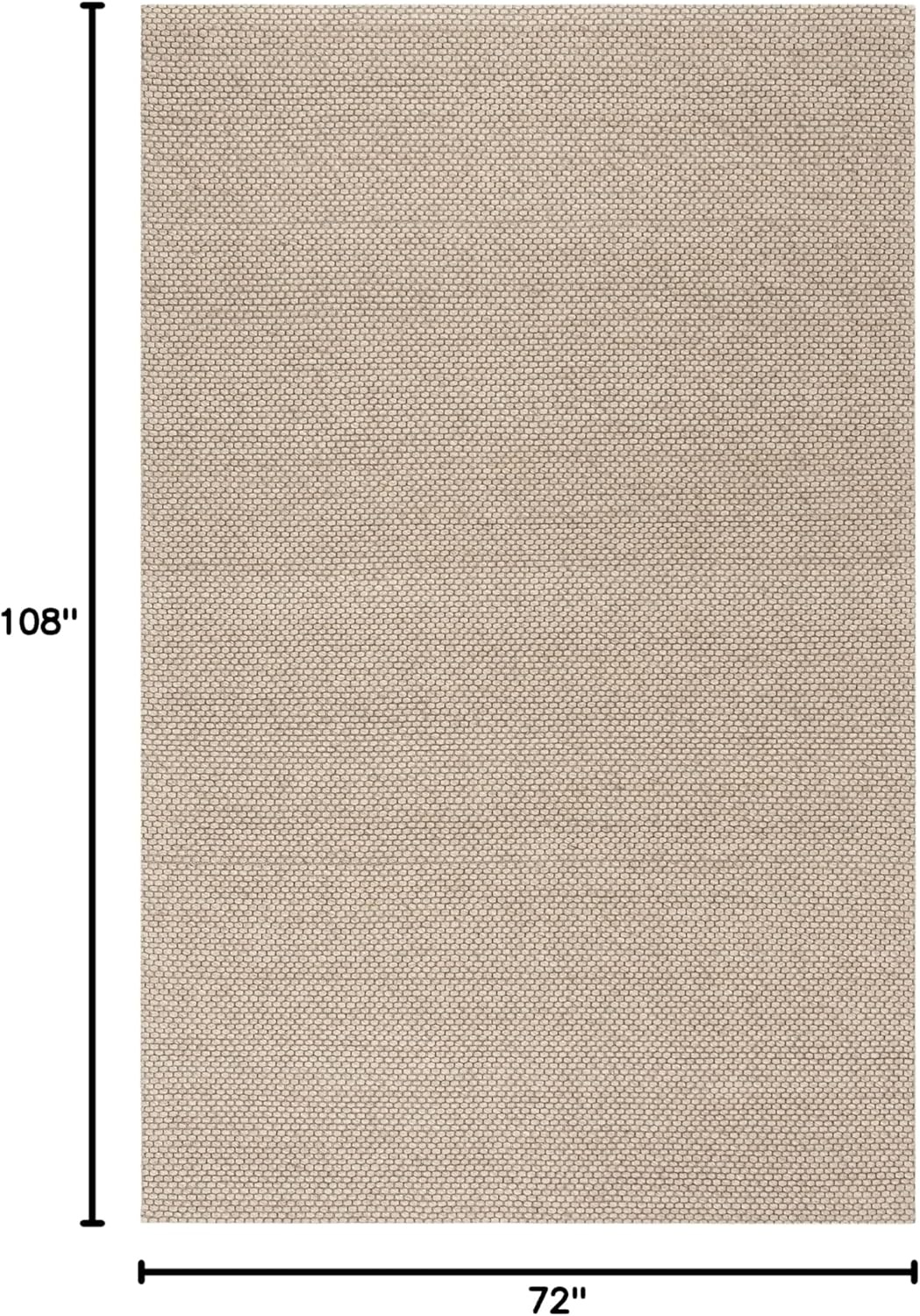 image:imageSAFAVIEH Area Rug 8x10 Natura Collection Large Ivory Handmade Wool Ideal for Living Room Bedroom Dining Space NAT801ABeige