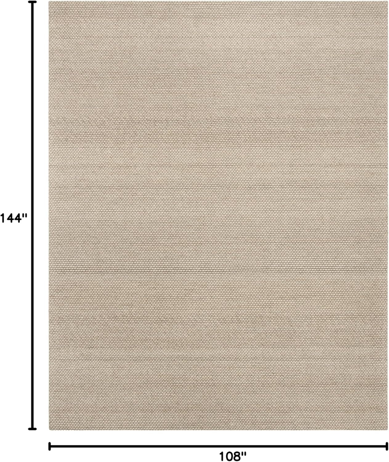 image:imageSAFAVIEH Area Rug 8x10 Natura Collection Large Ivory Handmade Wool Ideal for Living Room Bedroom Dining Space NAT801ABeige