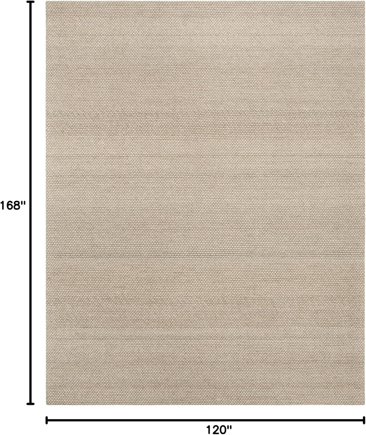 image:imageSAFAVIEH Area Rug 8x10 Natura Collection Large Ivory Handmade Wool Ideal for Living Room Bedroom Dining Space NAT801ABeige