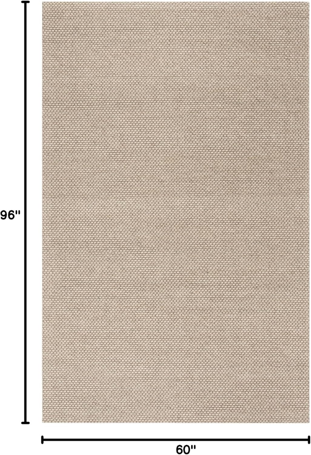 image:imageSAFAVIEH Area Rug 8x10 Natura Collection Large Ivory Handmade Wool Ideal for Living Room Bedroom Dining Space NAT801ABeige