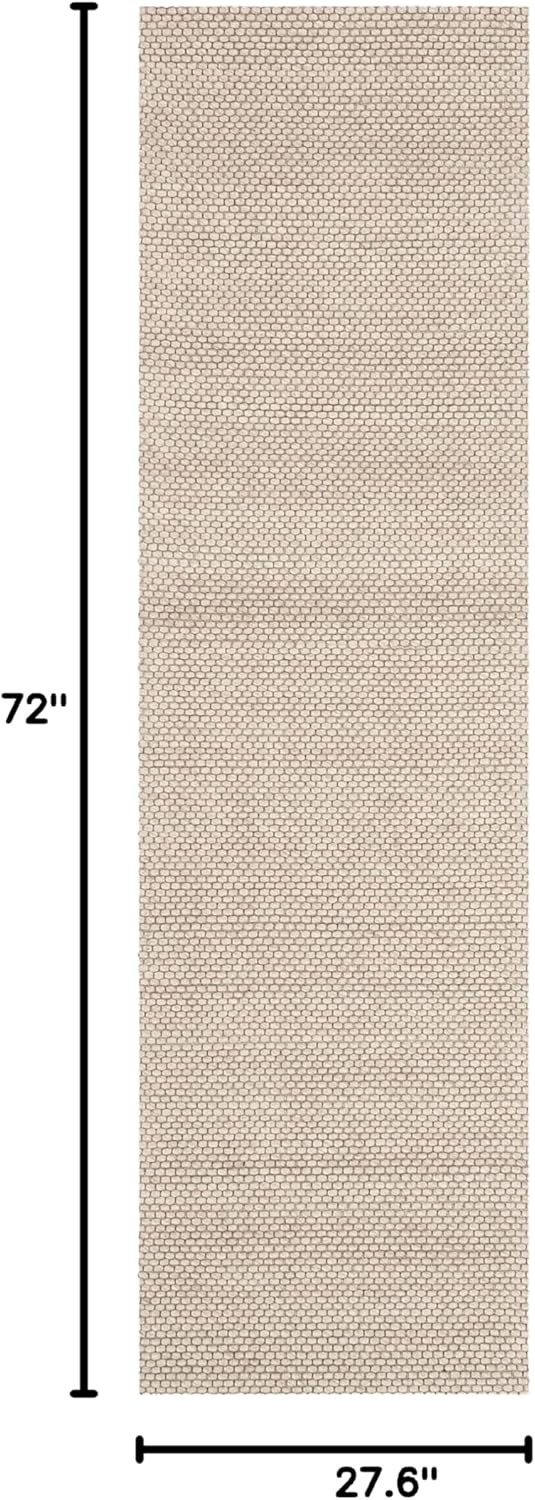 image:imageSAFAVIEH Area Rug 8x10 Natura Collection Large Ivory Handmade Wool Ideal for Living Room Bedroom Dining Space NAT801ABeige