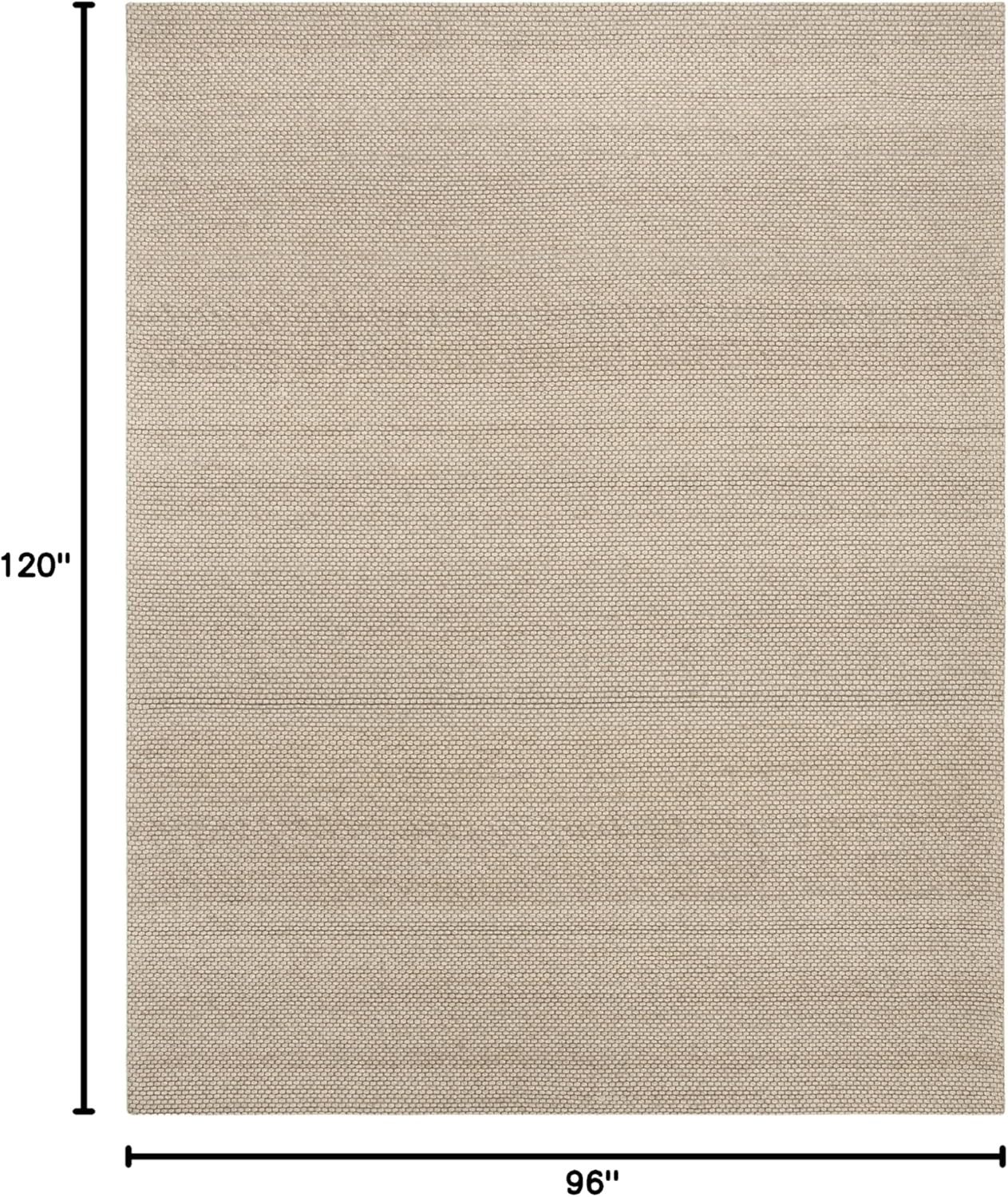 image:imageSAFAVIEH Area Rug 8x10 Natura Collection Large Ivory Handmade Wool Ideal for Living Room Bedroom Dining Space NAT801ABeige