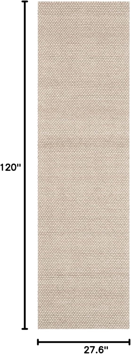 image:imageSAFAVIEH Area Rug 8x10 Natura Collection Large Ivory Handmade Wool Ideal for Living Room Bedroom Dining Space NAT801ABeige
