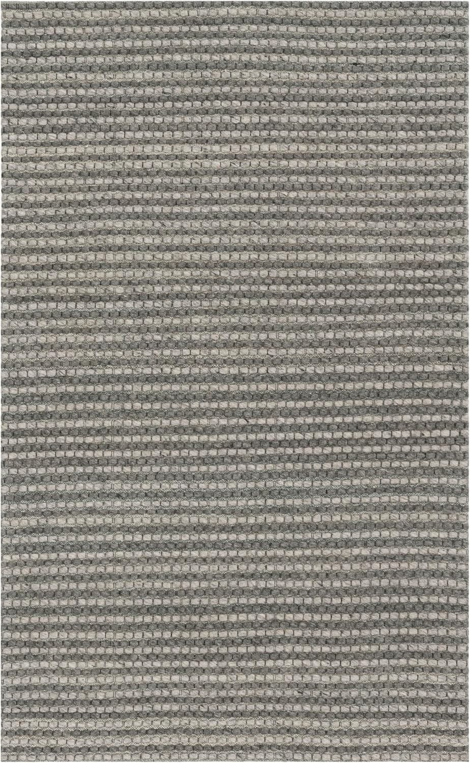 image:imageSAFAVIEH Area Rug 8x10 Natura Collection Large Ivory Handmade Wool Ideal for Living Room Bedroom Dining Space NAT801ADark Grey