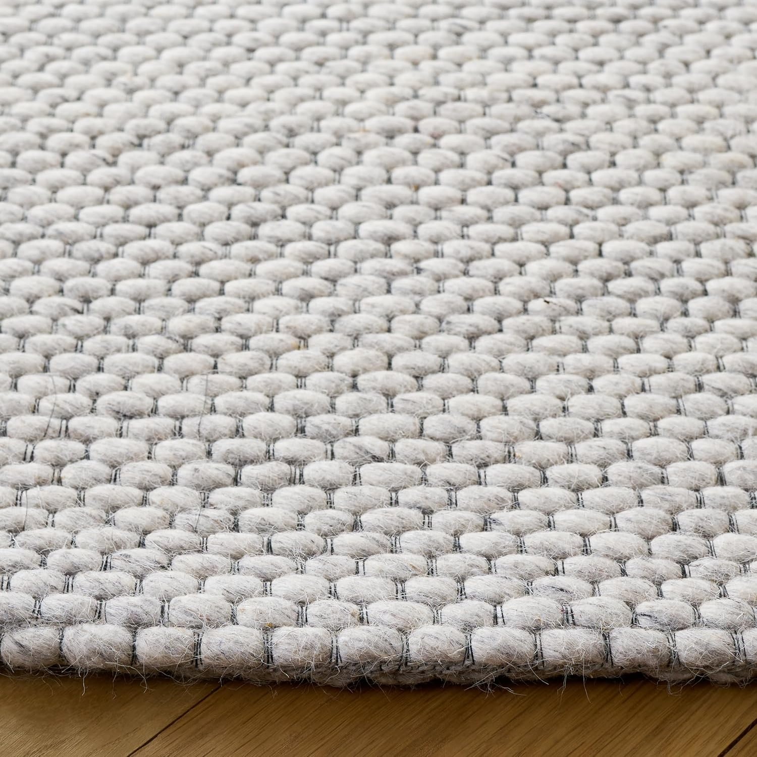 image:imageSAFAVIEH Area Rug 8x10 Natura Collection Large Ivory Handmade Wool Ideal for Living Room Bedroom Dining Space NAT801AGrey