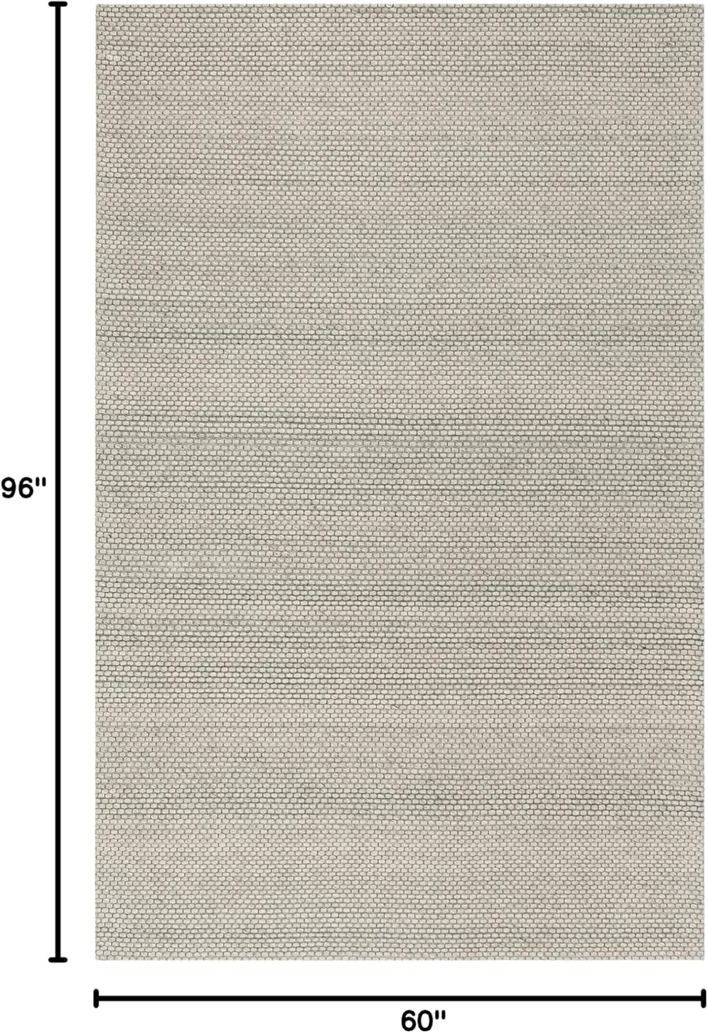 image:imageSAFAVIEH Area Rug 8x10 Natura Collection Large Ivory Handmade Wool Ideal for Living Room Bedroom Dining Space NAT801AGrey