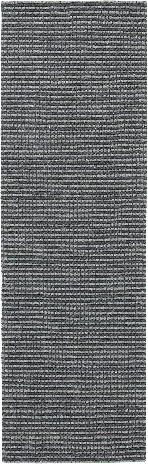 image:imageSAFAVIEH Area Rug 8x10 Natura Collection Large Ivory Handmade Wool Ideal for Living Room Bedroom Dining Space NAT801AGreyBlack