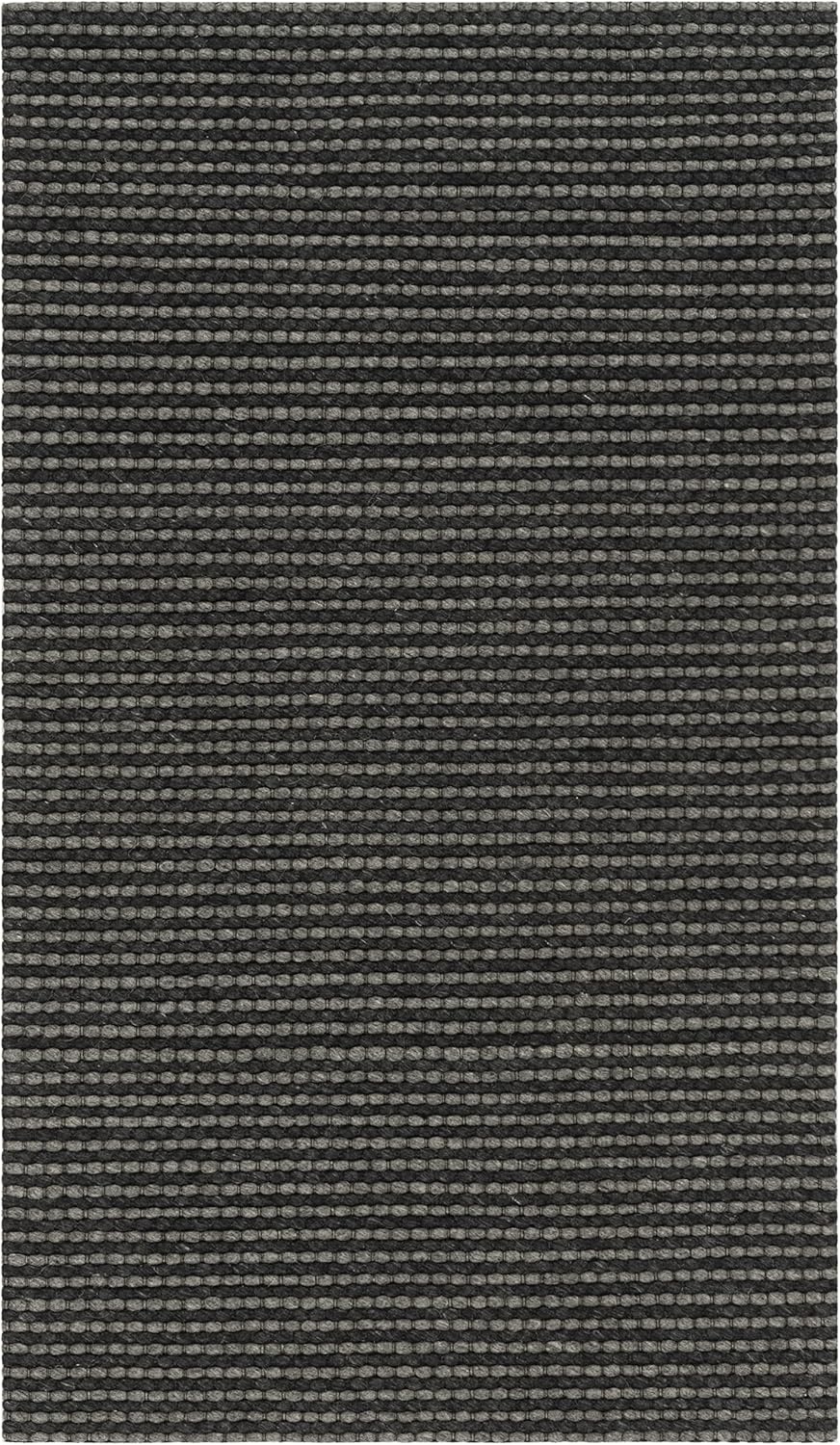 image:imageSAFAVIEH Area Rug 8x10 Natura Collection Large Ivory Handmade Wool Ideal for Living Room Bedroom Dining Space NAT801AGreyBlack