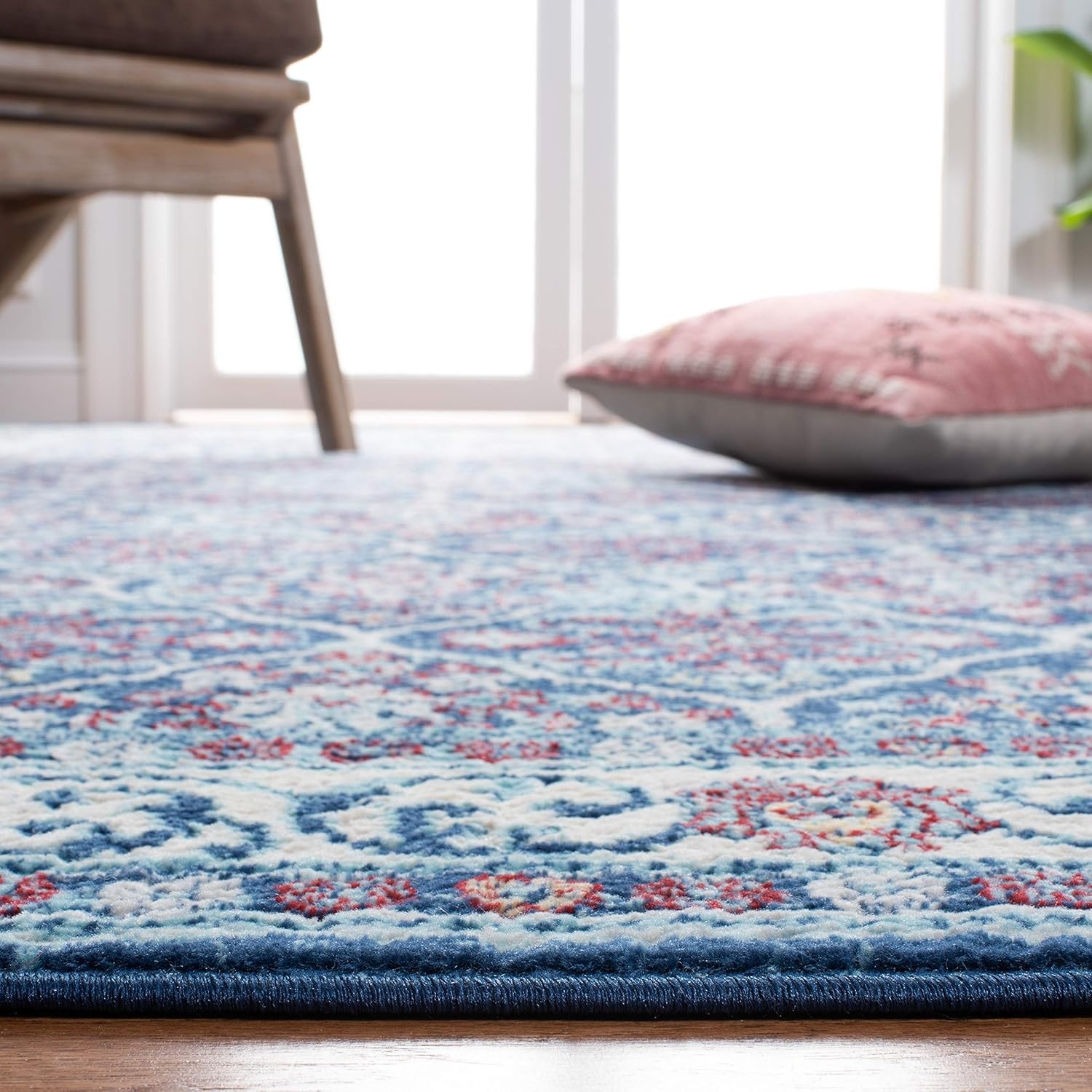 image:imageSAFAVIEH Area Rug 8x10 Natura Collection Large Ivory Handmade Wool Ideal for Living Room Bedroom Dining Space NAT801AGreyBlack