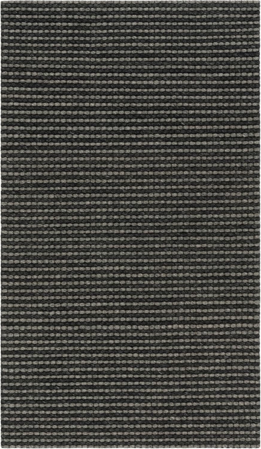 image:imageSAFAVIEH Area Rug 8x10 Natura Collection Large Ivory Handmade Wool Ideal for Living Room Bedroom Dining Space NAT801AGreyBlack