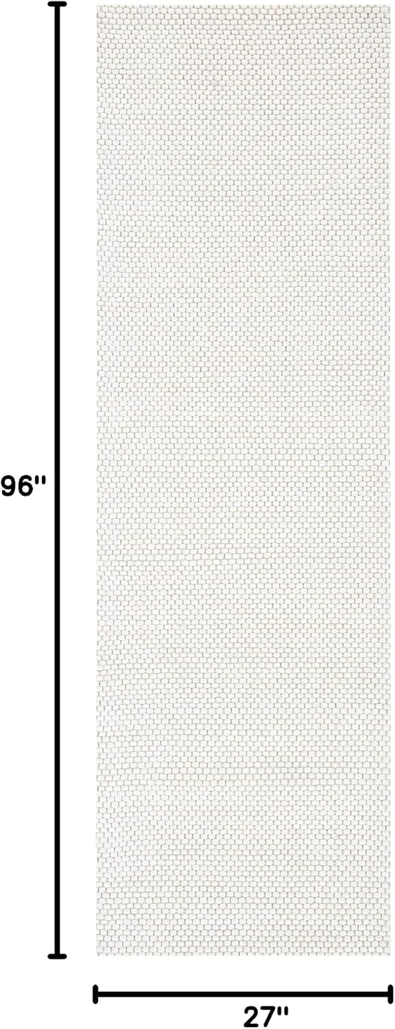 image:imageSAFAVIEH Area Rug 8x10 Natura Collection Large Ivory Handmade Wool Ideal for Living Room Bedroom Dining Space NAT801AIvory