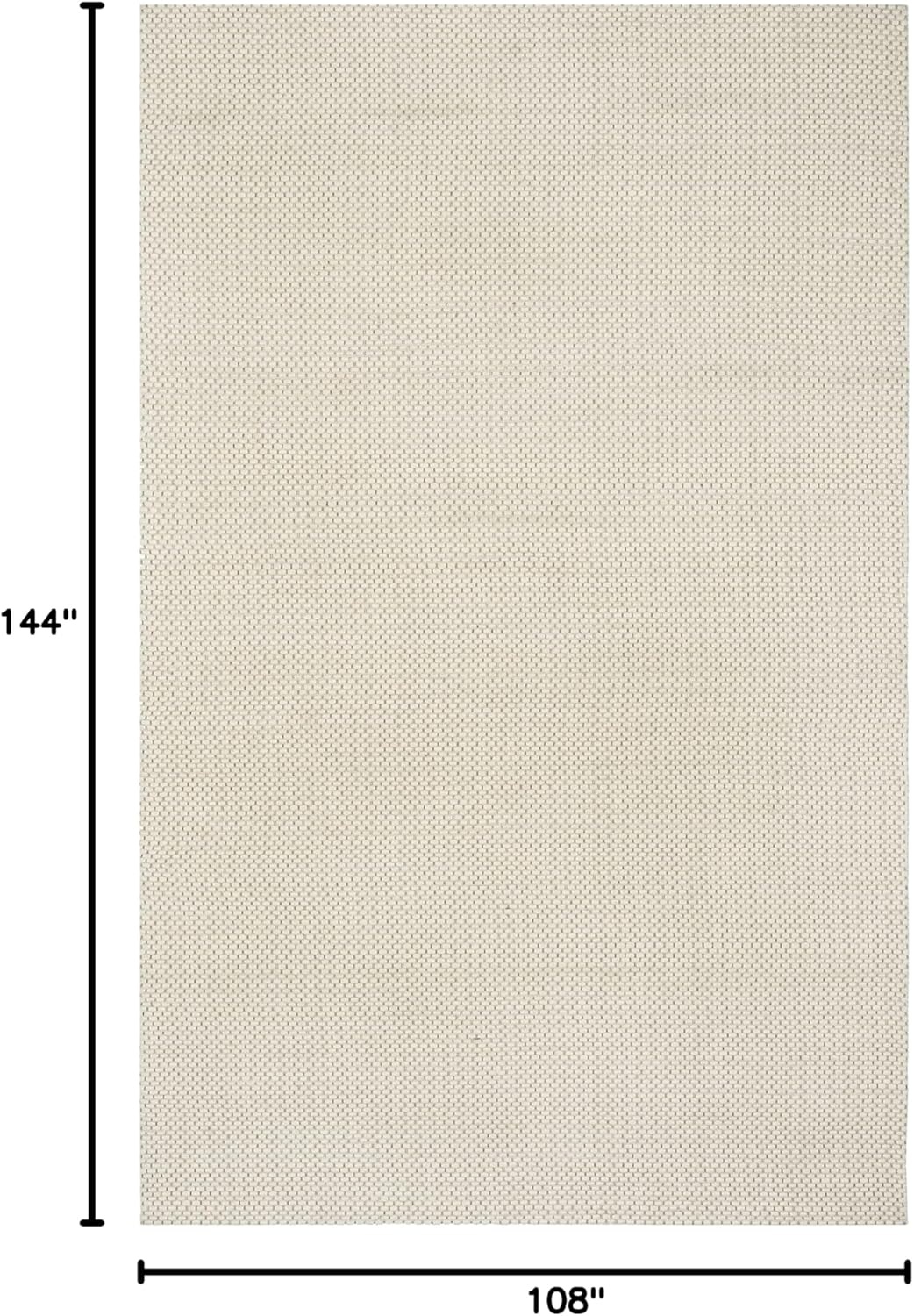 image:imageSAFAVIEH Area Rug 8x10 Natura Collection Large Ivory Handmade Wool Ideal for Living Room Bedroom Dining Space NAT801AIvory