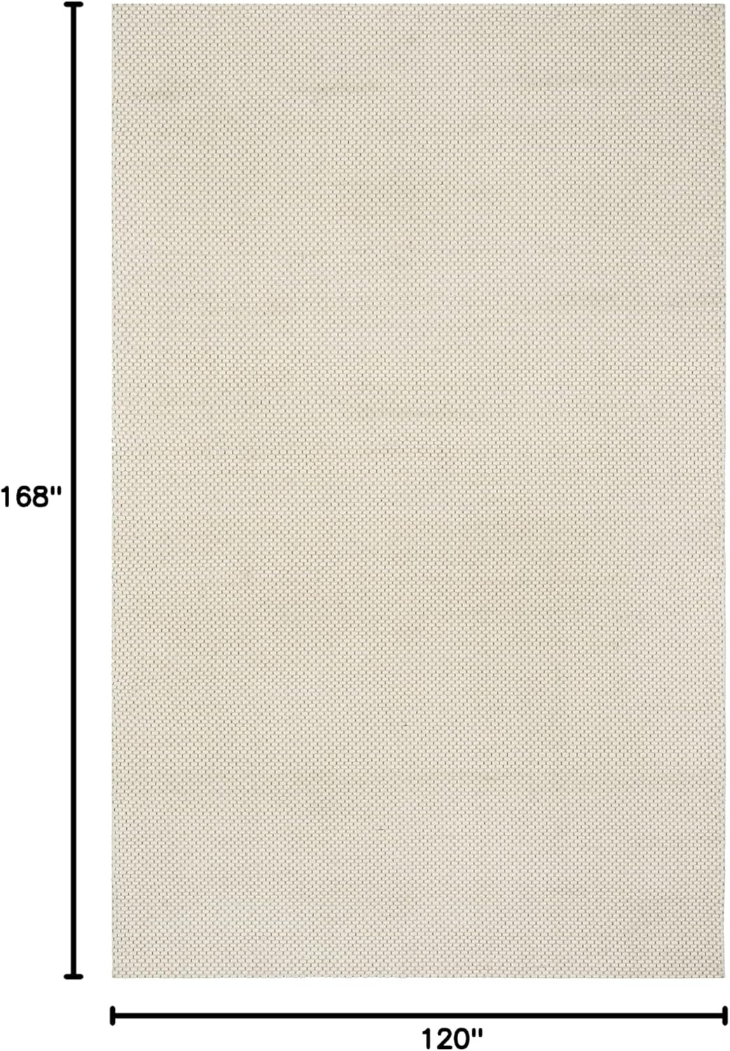 image:imageSAFAVIEH Area Rug 8x10 Natura Collection Large Ivory Handmade Wool Ideal for Living Room Bedroom Dining Space NAT801AIvory