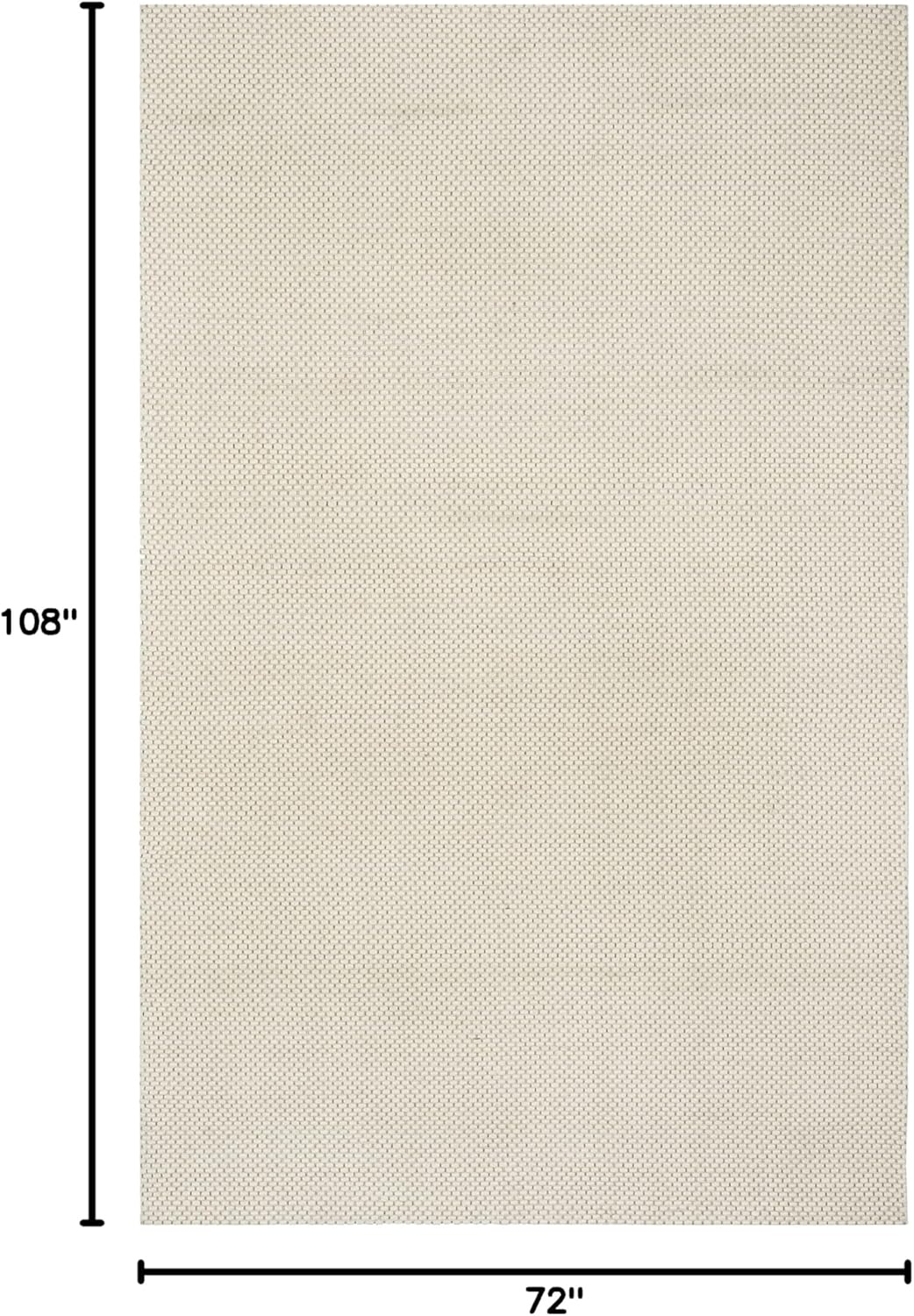 image:imageSAFAVIEH Area Rug 8x10 Natura Collection Large Ivory Handmade Wool Ideal for Living Room Bedroom Dining Space NAT801AIvory