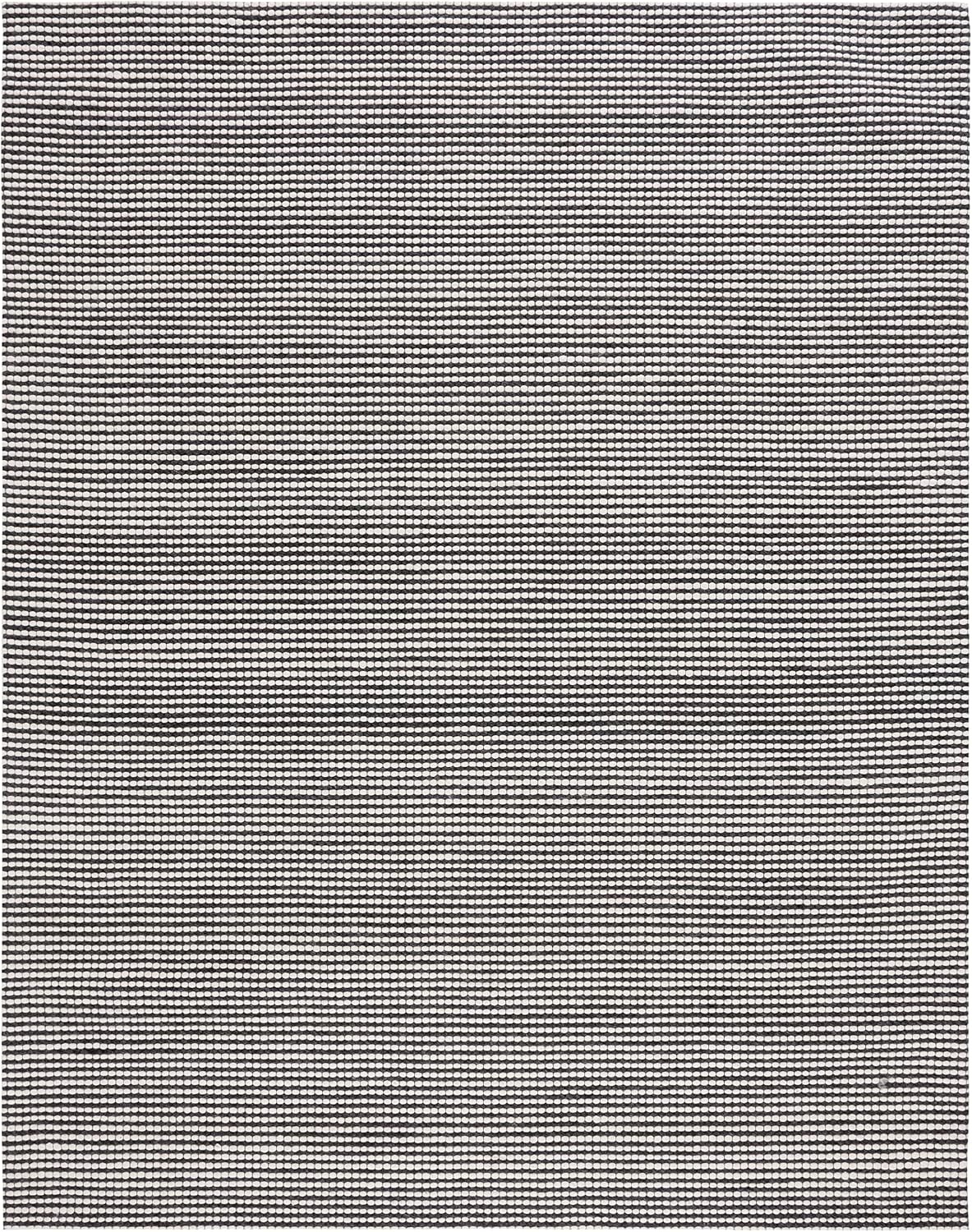 image:imageSAFAVIEH Area Rug 8x10 Natura Collection Large Ivory Handmade Wool Ideal for Living Room Bedroom Dining Space NAT801AIvoryBlack