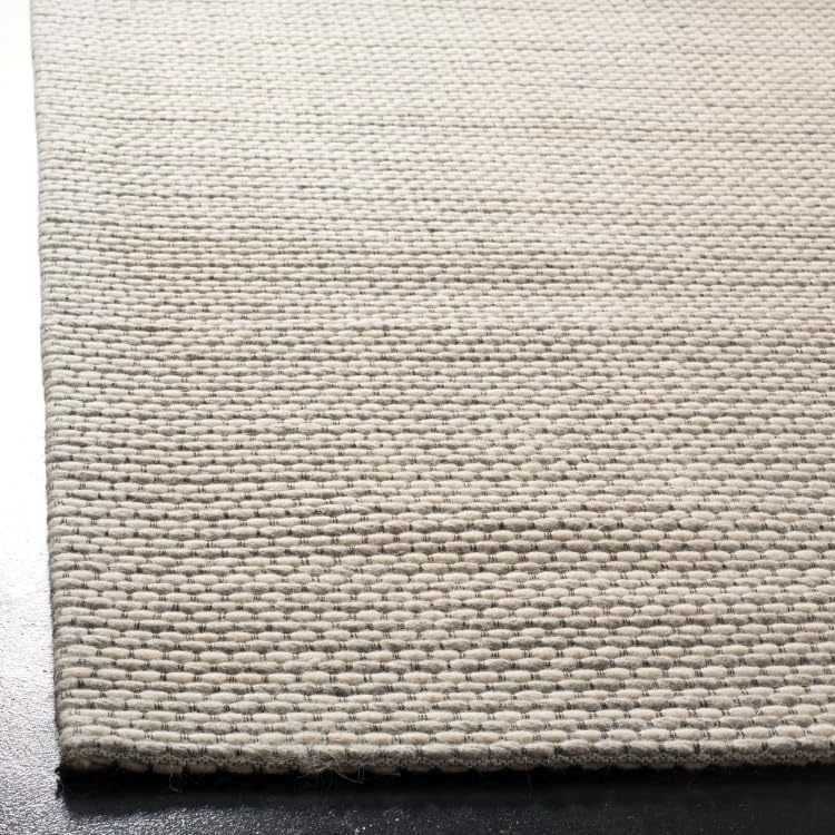 image:imageSAFAVIEH Area Rug 8x10 Natura Collection Large Ivory Handmade Wool Ideal for Living Room Bedroom Dining Space NAT801ASilverIvory