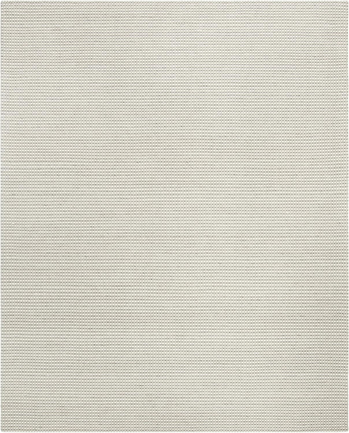 image:imageSAFAVIEH Area Rug 8x10 Natura Collection Large Ivory Handmade Wool Ideal for Living Room Bedroom Dining Space NAT801ASilverIvory