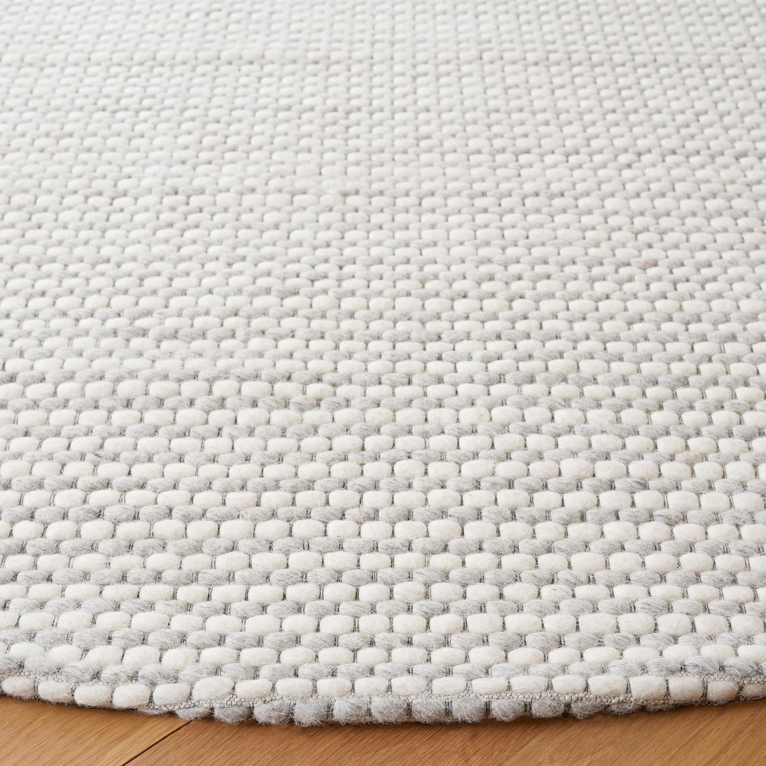 image:imageSAFAVIEH Area Rug 8x10 Natura Collection Large Ivory Handmade Wool Ideal for Living Room Bedroom Dining Space NAT801ASilverIvory