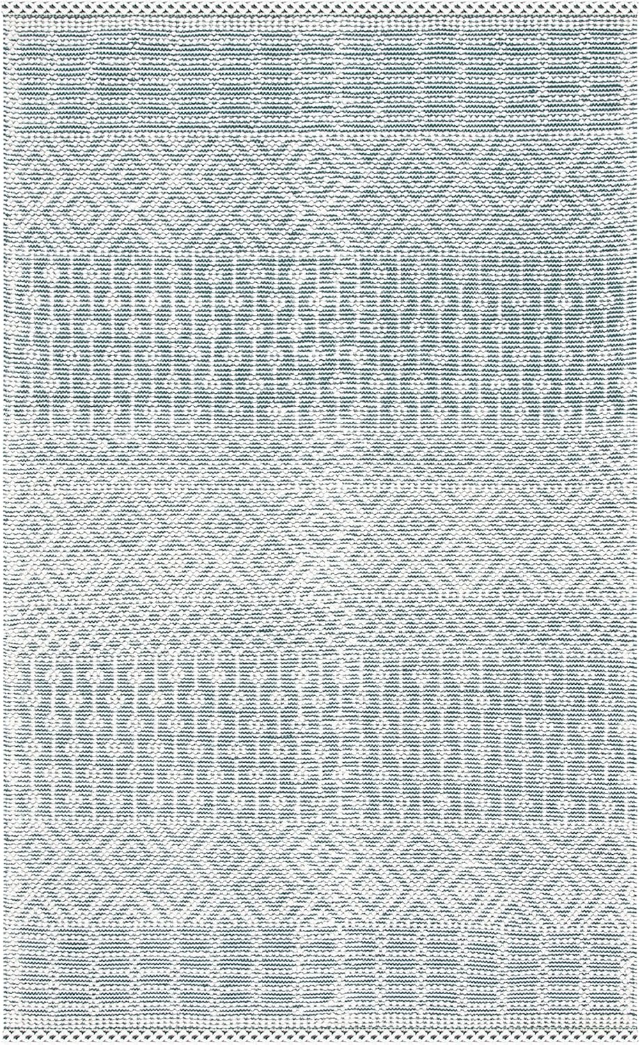 image:imageSAFAVIEH Area Rug 8x10 Natura Collection Large Ivory Handmade Wool Moroccan Boho Fringe Design Ideal for Living Room Bedroom Dining Space NAT852BGreen