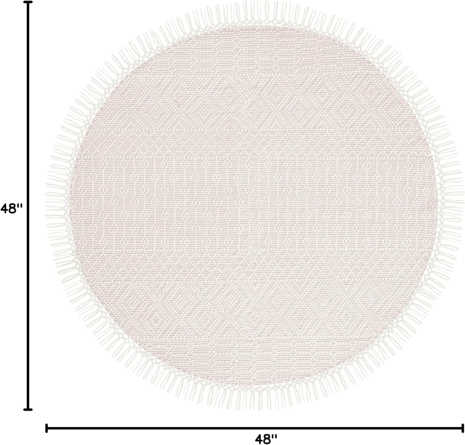 image:imageSAFAVIEH Area Rug 8x10 Natura Collection Large Ivory Handmade Wool Moroccan Boho Fringe Design Ideal for Living Room Bedroom Dining Space NAT852BIvory