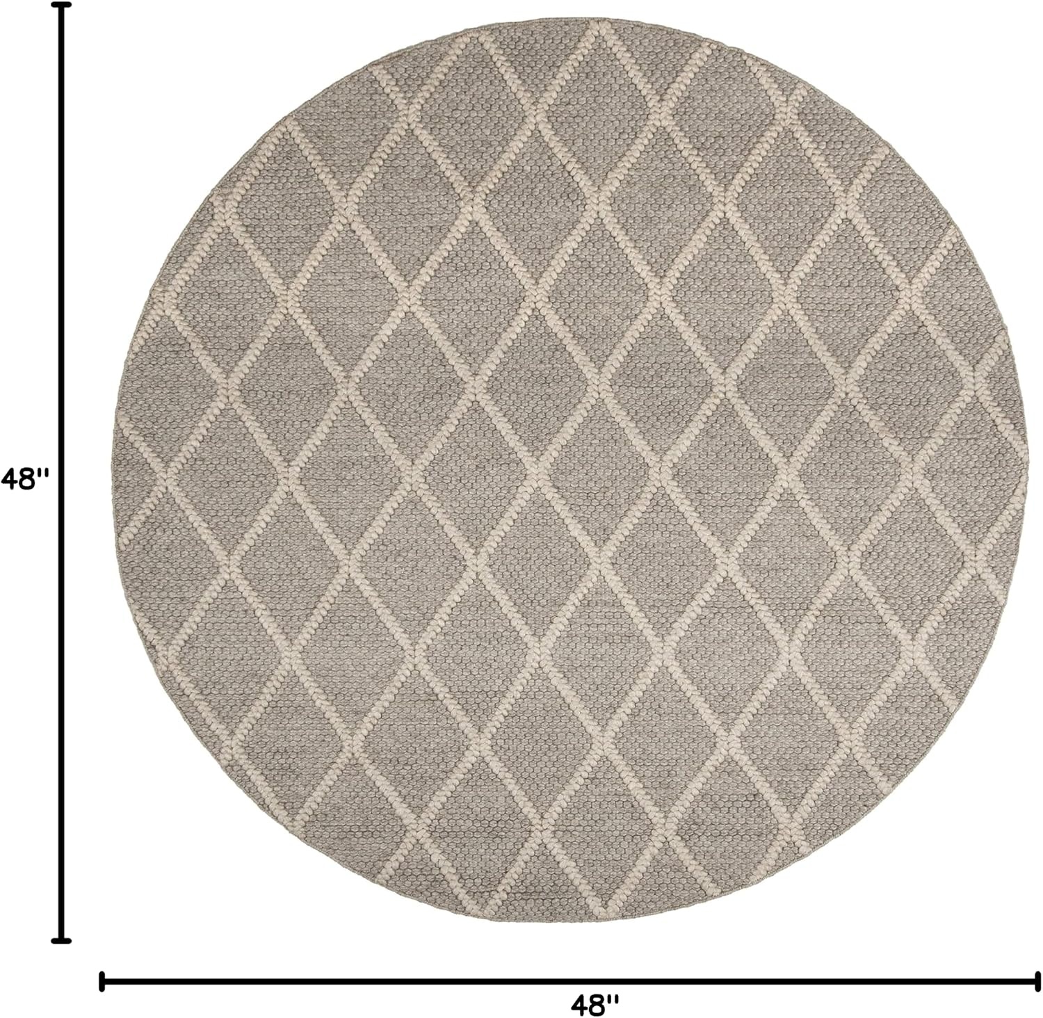 image:imageSAFAVIEH Area Rug 8x10 Natura Collection Large Ivory amp Ivory Handmade Wool amp Viscose Ideal for Living Room Bedroom Dining Space NAT310AGrey