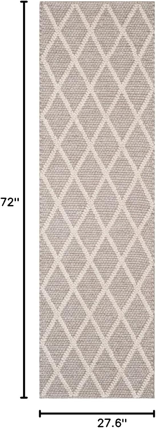image:imageSAFAVIEH Area Rug 8x10 Natura Collection Large Ivory amp Ivory Handmade Wool amp Viscose Ideal for Living Room Bedroom Dining Space NAT310AGrey