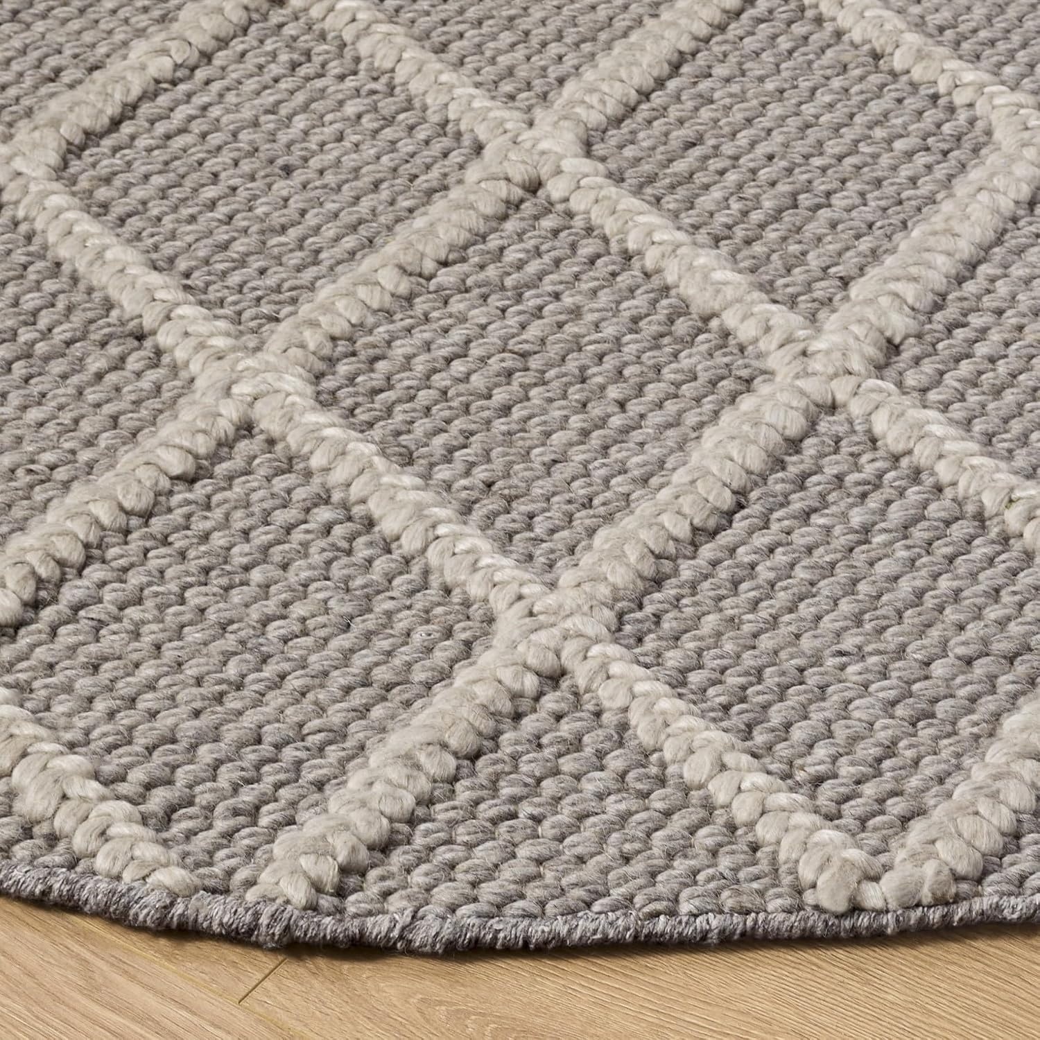image:imageSAFAVIEH Area Rug 8x10 Natura Collection Large Ivory amp Ivory Handmade Wool amp Viscose Ideal for Living Room Bedroom Dining Space NAT310AGrey