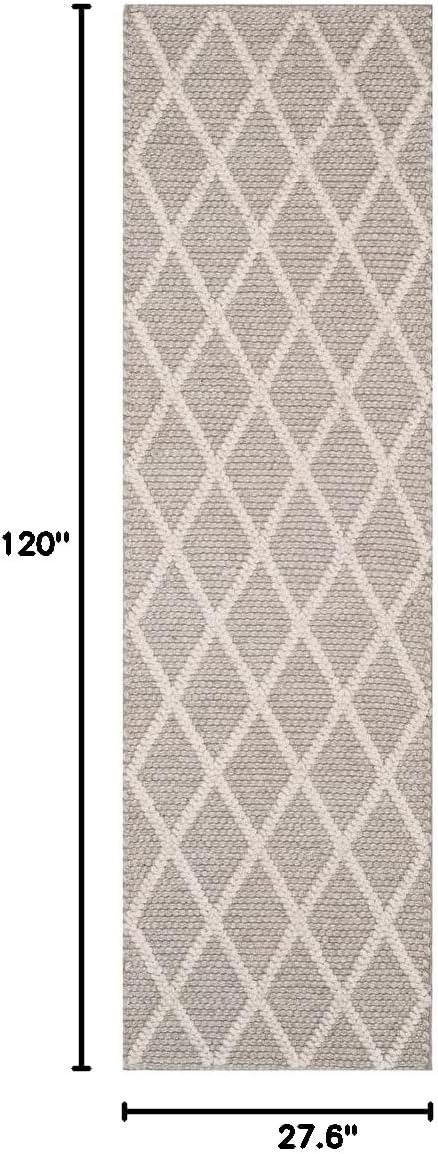 image:imageSAFAVIEH Area Rug 8x10 Natura Collection Large Ivory amp Ivory Handmade Wool amp Viscose Ideal for Living Room Bedroom Dining Space NAT310AGrey