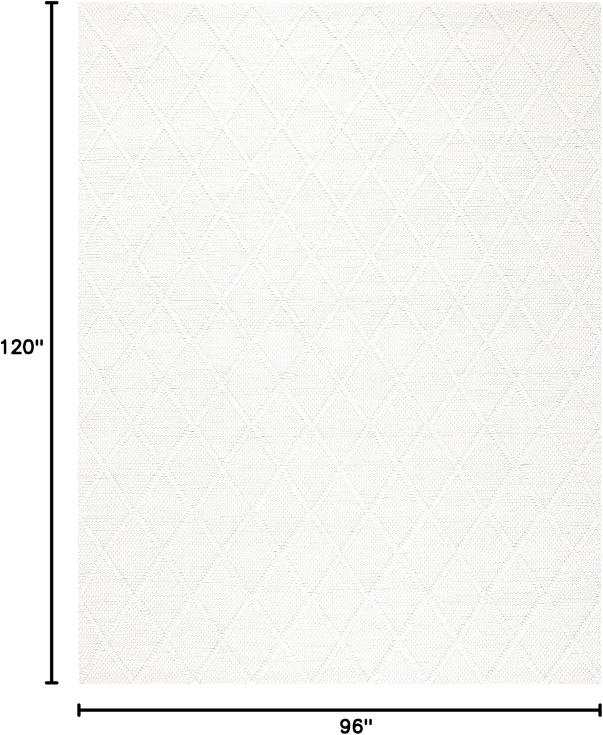 image:imageSAFAVIEH Area Rug 8x10 Natura Collection Large Ivory amp Ivory Handmade Wool amp Viscose Ideal for Living Room Bedroom Dining Space NAT310AIvory