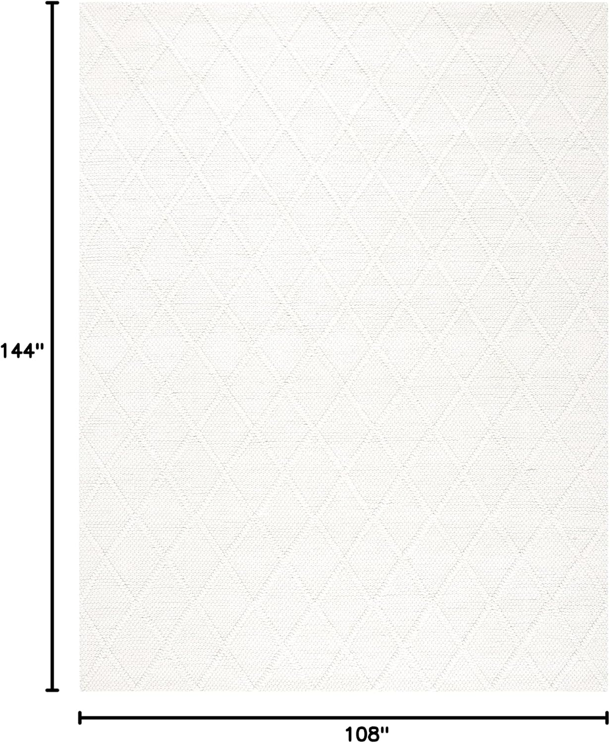 image:imageSAFAVIEH Area Rug 8x10 Natura Collection Large Ivory amp Ivory Handmade Wool amp Viscose Ideal for Living Room Bedroom Dining Space NAT310AIvory