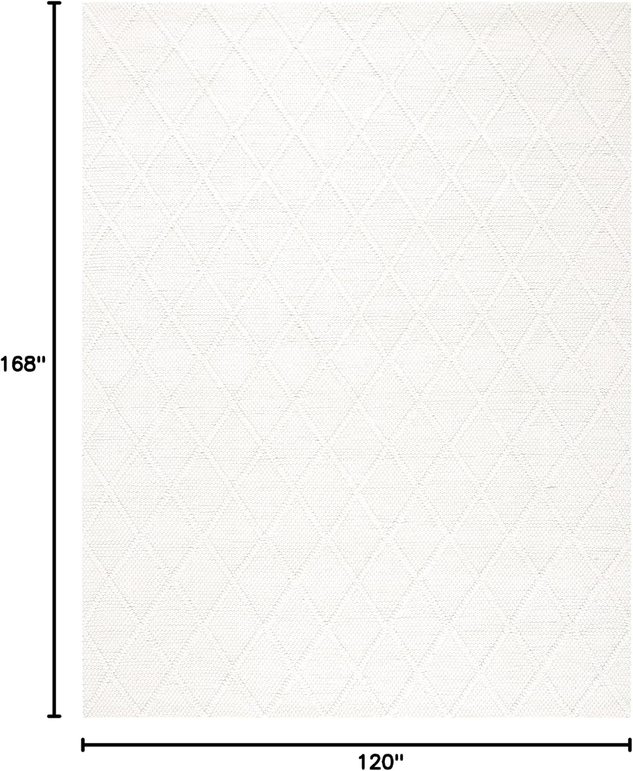 image:imageSAFAVIEH Area Rug 8x10 Natura Collection Large Ivory amp Ivory Handmade Wool amp Viscose Ideal for Living Room Bedroom Dining Space NAT310AIvory